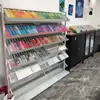 Prateleira de Exibição de Metal Multicamadas Pindou, Estante de Armazenamento de Chão, Armário de Exibição para Escritório e Casa