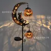 Luz de estaca solar transfronteriza Gato Negro y Luna de Calabaza