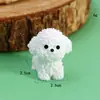 Ornamento de Mesa Bichon Frisé Super Fofo que Brilha no Escuro Selecionado Cuidadosamente Decoração de Carro Acessórios Micro Paisagem DIY Criativo Cor Sólida Venda por Atacado