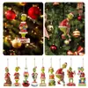 Produto Novo Transfronteiriço 2023 Natal Monstro Peludo Verde Grinch Decorações de Árvore de Natal Enfeites de Carro Decoração de Casa