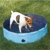 Piscina para mascotas de fábrica bañera para perros piscina de natación para limpieza de mascotas PVC antideslizante plegable fácil almacenamiento bañera