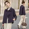 Colección de otoño 2026: abrigo de lana nuevo, sencillo y elegante con cuello de solapa
