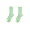 Calcetines de Color Caramelo para Mujer, Finos de Primavera y Verano, Largos de Algodón para Primavera y Otoño, Calcetines Negros Puros Apilados de Moda para Parejas de Hombres