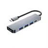 Base de Expansión Tipo-C Transfronteriza Proyector de Pantalla Hdmi4K Hub Multifunción Multi-Puerto Estación de Acoplamiento Siete en Uno
