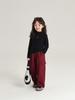 Nueva Ropa de Invierno Momojia para Niñas, Forrada de Felpa y Engrosada, Pantalones Cargo Versátiles de Color Liso para Niños, Pantalones Modernos para Niños