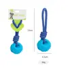 Juguete para Perros Nunbell de Cuerda de Algodón Trenzada Transfronterizo para Masticar y Resistente a Mordidas, Cuerda con Nudo para Esconder Comida, Tamaños Grande, Mediano y Pequeño