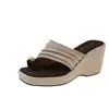 Sandalias de Dedo Verano 2026 Roma, Estilo de Nicho, Sandalias Planas de Punta Abierta, Casual Nueva Versión Coreana Plisada