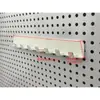 Prateleira de Armazenamento em Painel Perfurado, Montada na Parede, Prateleira de Armazenamento Universal em Painel para Pendurar Sem Furar, Prateleira de Armazenamento de Ferramentas para Parede, Aço Inoxidável