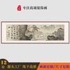 Caligrafía y pintura famosas personalizadas, pintura mural para sofá de sala de estar china, pintura de paisaje de salón de té con caligrafía, pintura y caligrafía antiguas, imagen Tang Yin Ming