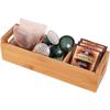 Caja de Almacenamiento para Bolsitas de Té de Suministro Directo Transfronterizo Caja de Almacenamiento de Compartimentos de Escritorio con Asa Caja de Madera para Bolsitas de Café Almacenamiento de Artículos Varios para el Hogar