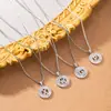 Amazon Moda Transfronteiriça Luxo Leve Criativo Alfabeto Inglês 26 Letras Pingente Completo em Zircônia Cobre Colar Nicho Acessório de Alta Qualidade