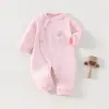 Macacão de Bebê para Primavera e Outono, Roupa Quentinha Acolchoada para Recém-nascido de Outono e Inverno, Macacão de Engatinhar para Recém-nascido, Macacão Borboleta