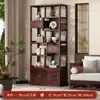 Novo Armário de Chá Estilo Antigo, Rack de Armazenamento, Armário de Exibição de Chá e Licores, Estante Divisória para Sala de Estar, Armário de Múltiplos Tesouros, Armário de Ornamentos