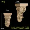 Madera maciza madera europea calcomanía de talla de madera pilar capitel viga soporte pared de fondo armario gabinete pasillo apertura mate cabeza de flor decorativa ménsula