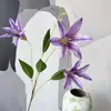 Nuevas Flores Artificiales de Narciso y Lirio 3D, Flores Artificiales para Salones de Banquetes de Bodas, Arreglos Florales para Pasillos de Bodas, Flores de Seda
