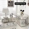 Caja de almacenamiento acrílica con tapa para escritorio, organizador transparente para escritorio, cosméticos y accesorios, caja de plástico a prueba de polvo conveniente