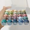 Morandi 25 cores terno 3 fio enrolamento material pacote fio trançado fio fino cor placa enrolamento flor três fio feito à mão