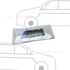 Adecuado para logo lateral BMW logo M guardabarros Serie 1 Serie 3 Serie 5 Serie 7 X1/X3/X5/X6m guardabarros pegatina M Sport