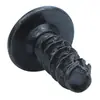 Tornillo Autorroscante de Acero Inoxidable 201 Negro Pwt Cabeza Redonda Cruz Muesca con Arandela, Tornillo de Cabeza Plana Zincado Negro M3M4