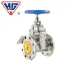 Shanghai Hugong Válvula de Compuerta con Vástago Oculto de Acero Inoxidable Z45X-16P 304 Válvula de Compuerta de Vástago Oculto con Sello Blando y Asiento Elástico
