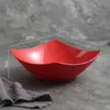 Cuenco de Esquina Estilo Nuevo Transfronterizo Paja de Trigo Cuenco Cuadrado para el Hogar Cuenco para Arroz Cuenco de Plástico para Sopa Cuenco para Fideos Instantáneos Cuenco Cuadrado para Ensalada Pasta