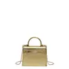 Bolsa Retrô Feminina Primavera 2026 Novo Estilo Brilhante Popular Elegante Fecho Exquisito Bolsa Transversal Feminina Bolsa de Mão Tendência