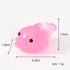 Nuevo Mini Luminoso Animales Pequeños Océano Tierra Modelos en Miniatura DIY Paisaje Micro Escenario Resina Bolsa Ciega