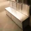 Assentos de Armazenamento em Aço Inoxidável para Câmaras de Mina de Carvão, Cadeiras de Descanso para 2 Pessoas/4 Pessoas, Podem Ser Personalizados de Acordo com os Desenhos