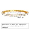 Pulsera para dama de acero inoxidable con circonitas, pulsera de tenis, cuerda elástica ajustable, estilo europeo y americano, acero de titanio BR1224