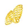 Vietnam Sha Jin Anillo de Apertura Grande Joyería para Mujer Clásico de Boda de Larga Data Explosiones Latón Chapado en Oro Anillo para Mujer