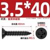 Tornillos Autoperforantes de Cabeza Plana Cruz Negra Endurecida Ka Tornillos Pequeños de Cabeza Avellanada M1M1.2M1.7M2M2.6M3M4Mm