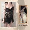 Lingerie Sexy, Pijama de Malha Transparente Tentação, Flertando, Top Tubo Transparente, Renda Cama, Conjunto Apaixonado e Quente, Dropshipping