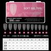Peça de Nail Art Armadura de Usar Ultrafina Sem Costura Completa Sem Lixar Extensão Falsa de Unha Lixar Caixa com 550 Peças