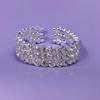 Temperamento Europeo y Americano Pulsera de una fila de diamantes completos Cristal Romano creativo Pulsera de diamantes simple Venta al por mayor femenina B4094