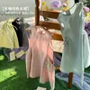 Liquidação de EstoqueVestido Colete Sem Manga de Verão para Meninas Roupas Infantis Vestido de Princesa Simples Estiloso