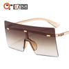 Gafas de sol cuadradas con decoración de tachuelas de arroz, estilo europeo y americano, populares, 6932 color marino, populares transfronterizas para hombres y mujeres