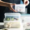 Caja de Almacenamiento para Refrigerador de Plástico Doméstico para Verduras y Frutas Sellada Caja de Almacenamiento de Grado Alimenticio para Refrigerador