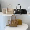 Bolso de Mano Versátil Texturizado para Mujer 2025 Nueva Moda Simple de Alta Gama Bolso de Hombro Elegante para Ir al Trabajo Bolso Balde
