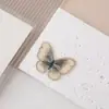 Parche Bordado de Mariposa de Organza de 5 cm Tul Mariposa Artificial Pasador de Pelo DIY Tocado Parche de Tela Decoración para Ropa de Niños Zapatos y Calcetines