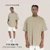 Personalización de Cometa Marca Americana de Moda Camiseta de Manga Corta para Hombre Hombro Caído Camiseta Casual Holgada de Algodón Pesado para Jóvenes Hombres