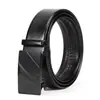 Cinturón para Hombre, Negro Electroforesis, Hebilla Automática de Hierro, Artículo Popular de Comercio Electrónico Transfronterizo, En Stock, Al Por Mayor, Logo Personalizable, Versátil, Casual