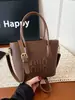 Bolsa de Mano con Diseño de Letra de Nicho de Comercio Exterior para Mujer 2026 Nueva Versátil de Alta Gama Bolso de Hombro Bolso Cruzado Casual