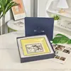 Ouge W Bao Conjunto de Louças de Porcelana Bone China Tigelas e Pratos Cerâmicos Domésticos Bandeja de Armazenamento Comida Ocidental Europeia Acessível Caixa de Presente de Luxo Presente