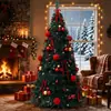 Árvore de Natal iluminada transfronteiriça, conjunto de árvore de Natal retrátil e dobrável, árvore de Natal para o Natal, decorações de Natal para uso comercial e doméstico