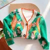 Cárdigan de Punto para Niña Otoño Nuevo Estilo Coreano Estilo Extranjero Ropa de Abrigo para Niños Punto para Primavera y Otoño [Colección Kf]