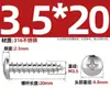 Tornillos Autorroscantes de Acero Inoxidable 316, Cabeza Redonda Ranurada, Tornillos para Madera de Cabeza Plana Extendida Yb845M2M3M4M5M6