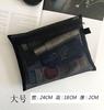 Nueva bolsa de cosméticos de tamaño pequeño con cojín de aire para lápiz labial, mini bolsa de maquillaje portátil de malla con forma de corazón para niña