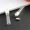 Accesorios para Colgante de Collar DIY Botella Hueca Corta Mini Botella de Tallado en Arroz Frasco de Vidrio con Texto Grabado Botella de Tubo Recto