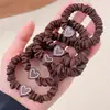 Cuerda para el pelo Estilo Mismo Estrella Accesorios para el pelo Banda de goma de alta elasticidad duradera Banda de pelo de moda Nuevo estilo coreano Simple