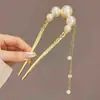 Pasador de Pelo Super Hada con Borla en Forma de U para Mujer, Pasador de Pelo de Alta Gama para Peinados Recogidos, Pasador de Estilo Antiguo para la Parte Trasera de la Cabeza, Accesorio Tradicional para el Cabello para Qipao